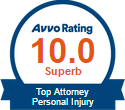 Avvo Rating 10.0 Superb | Top Attorney Personal Injury